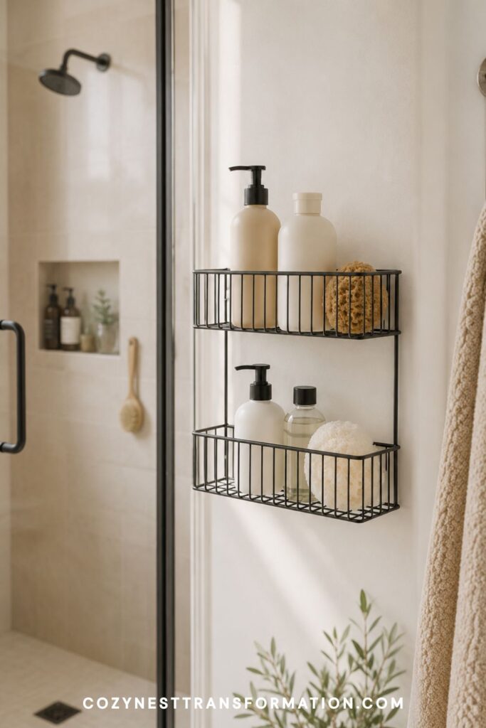 bathroom wall shelf ideas Minimalist bathroom shelves
