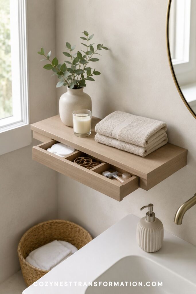 bathroom wall shelf ideas Modern bathroom shelf ideas