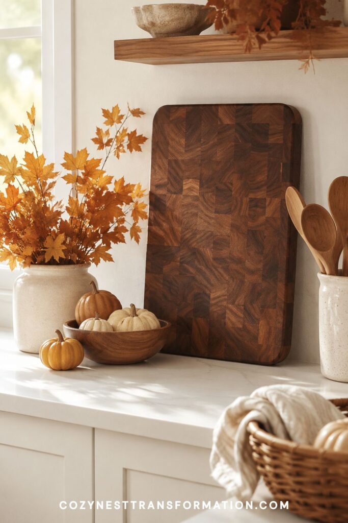 Modern fall kitchen decor