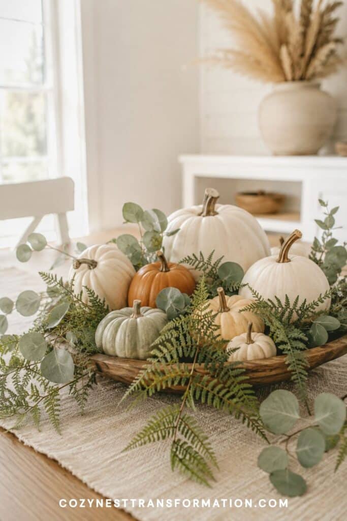 Modern fall kitchen table decor ideas