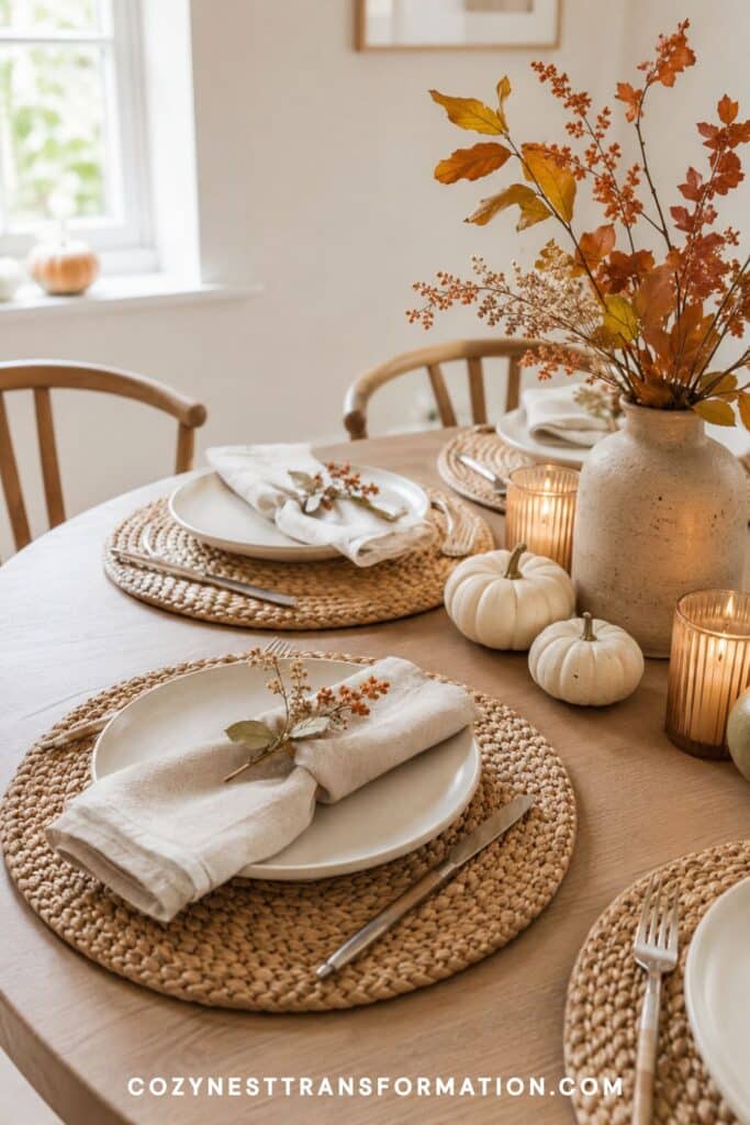 Simple fall table decorations