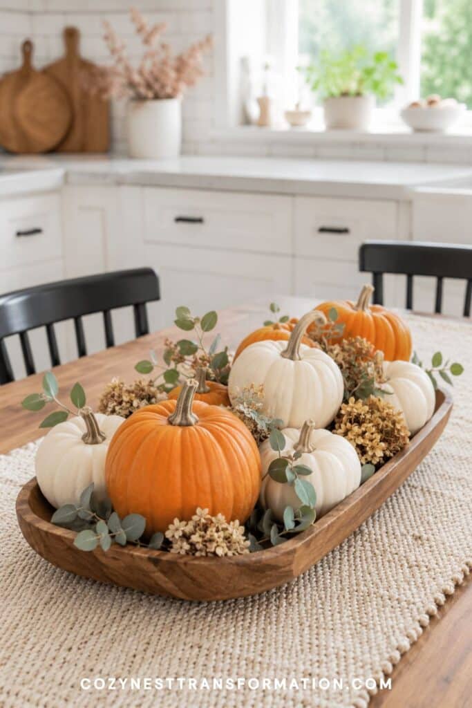 cozy fall table decor
