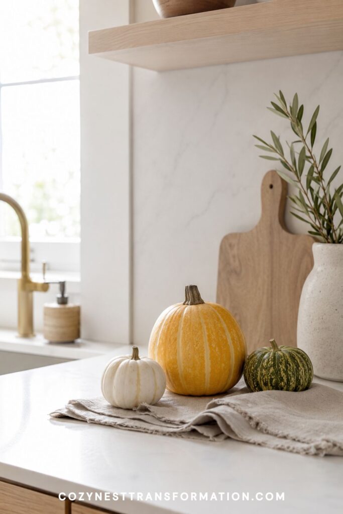 fall Kitchen counter styling