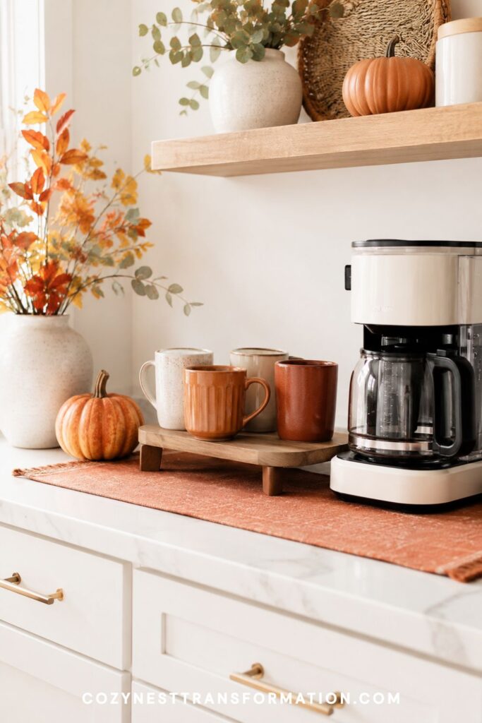 fall decor for kitchen counters