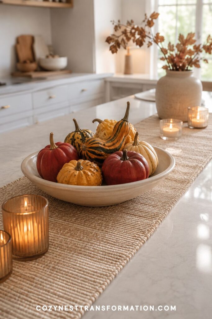 fall kitchen counter decor ideas