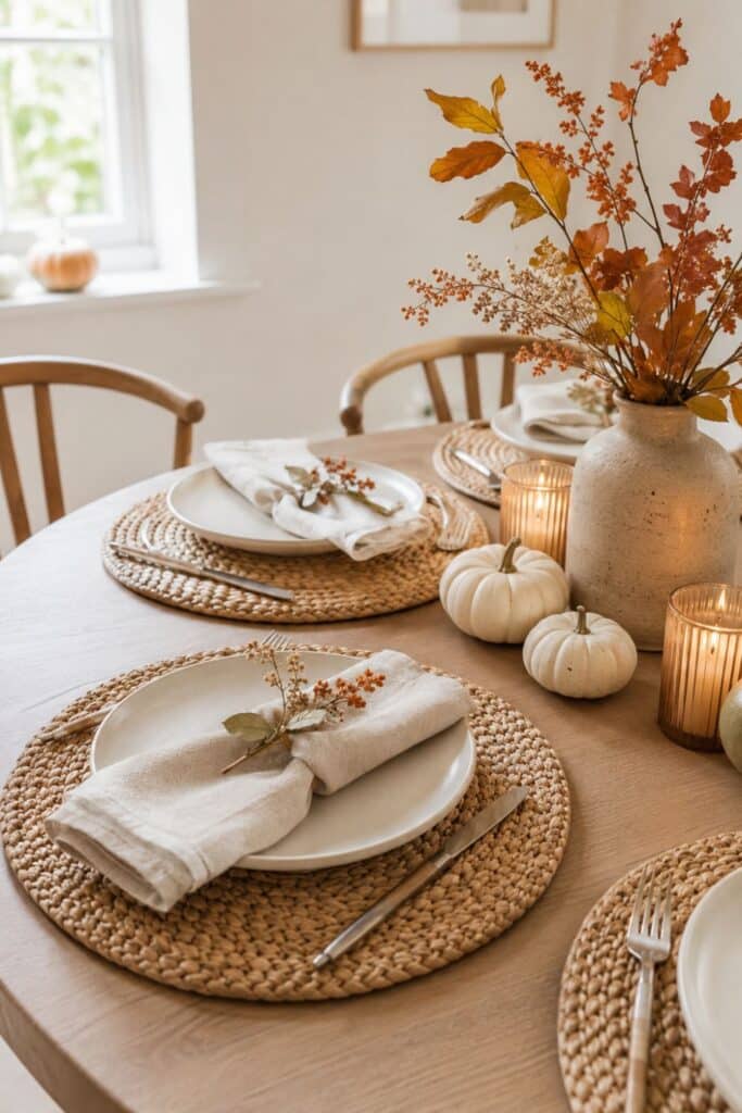 fall kitchen table decor ideas