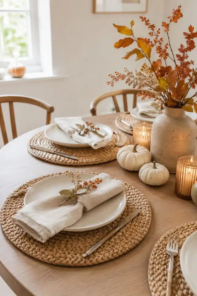 fall kitchen table decor ideas