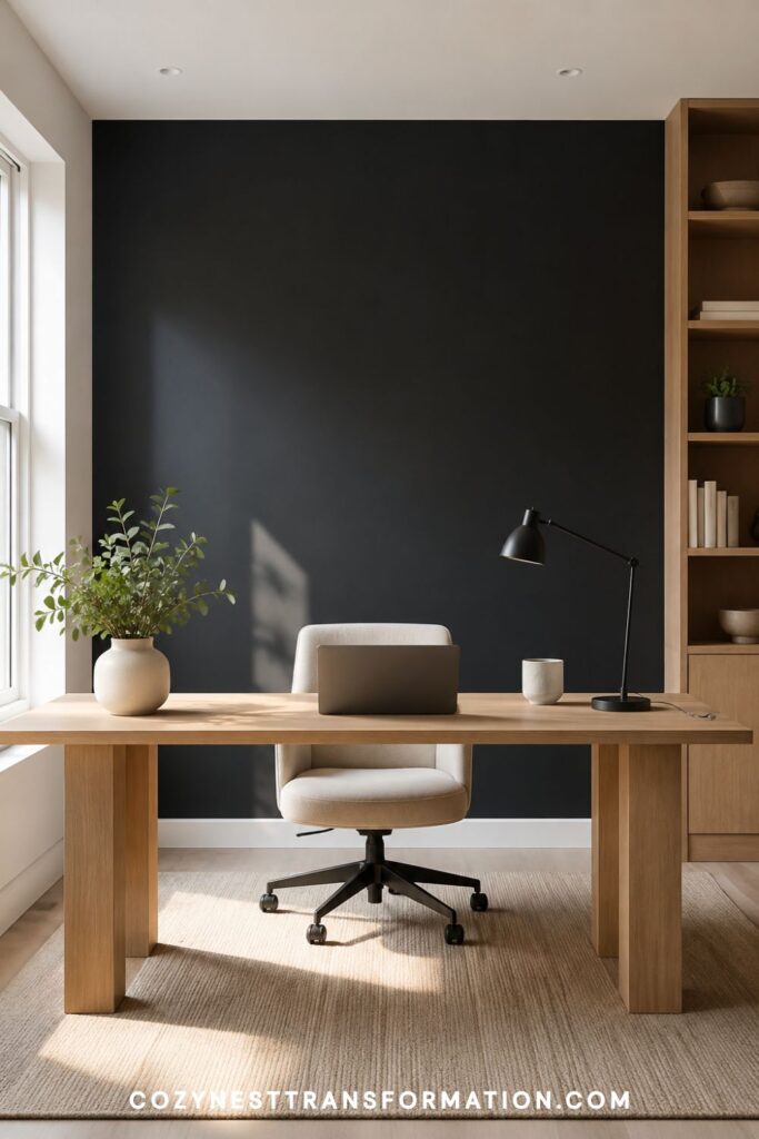 home office accent wall ideas