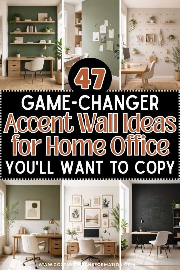 home office accent wall ideas