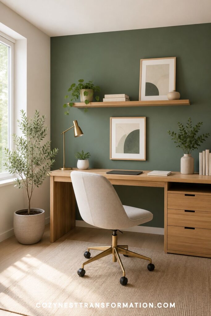 office accent wall ideas