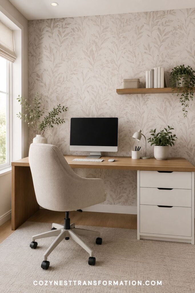 home office feature wall ideas
