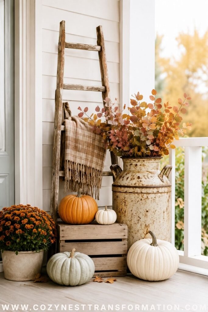 autumn front porch decor