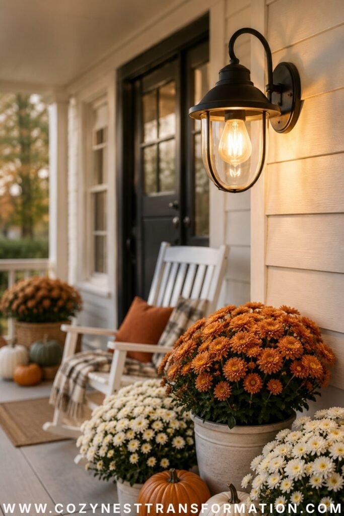 fall front porch decor