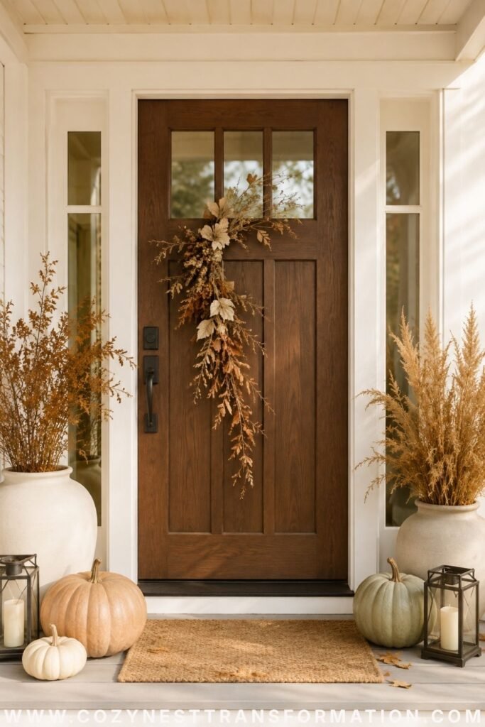 fall porch decor