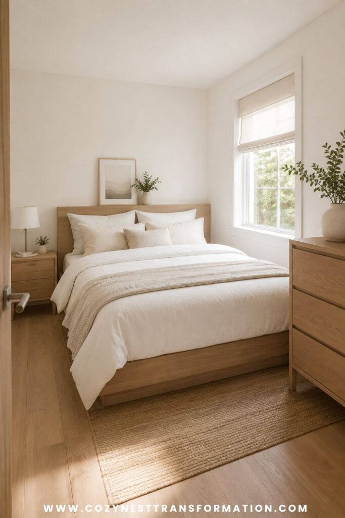 how to arrange furniture in a small bedroom