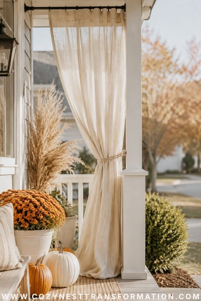 modern fall porch decor