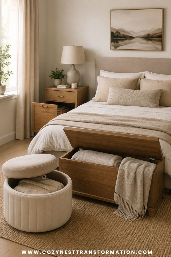 small bedroom layout with window