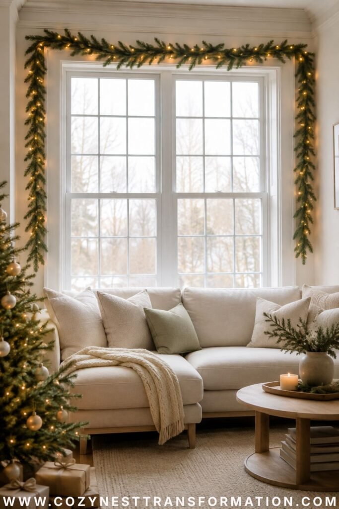 Christmas living room aesthetic