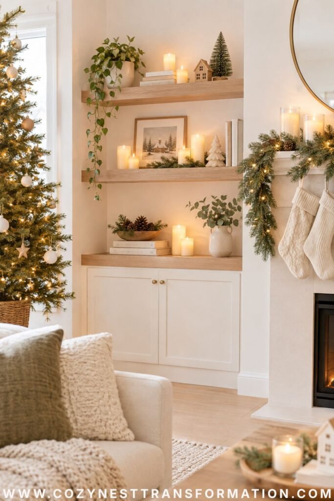 Christmas living room garland