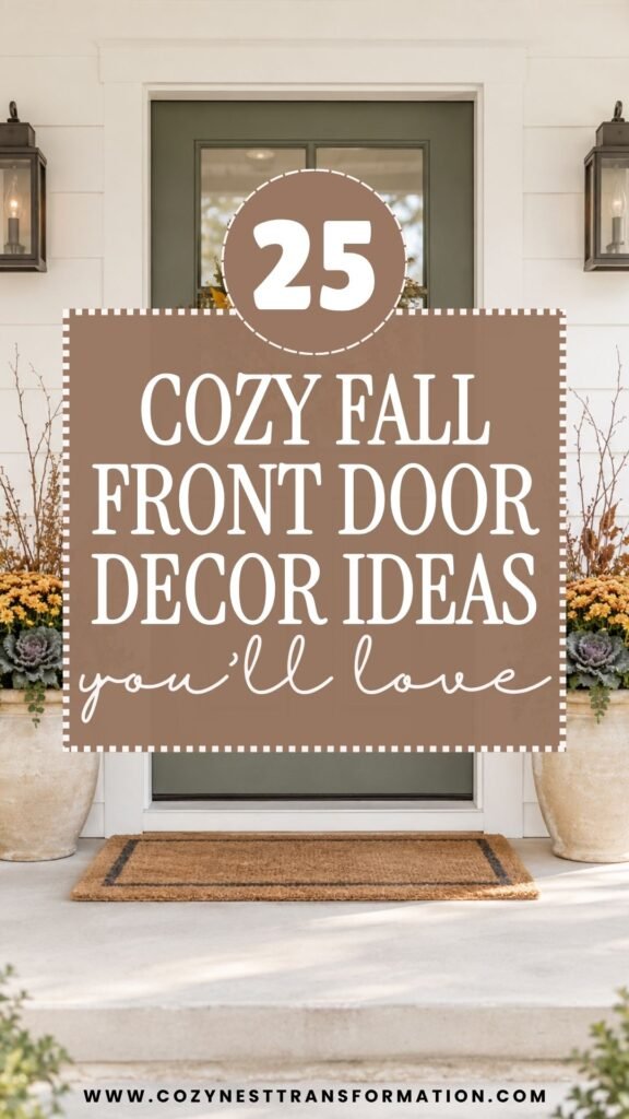 fall front door decor ideas Cozy Fall Front Door Decor Ideas