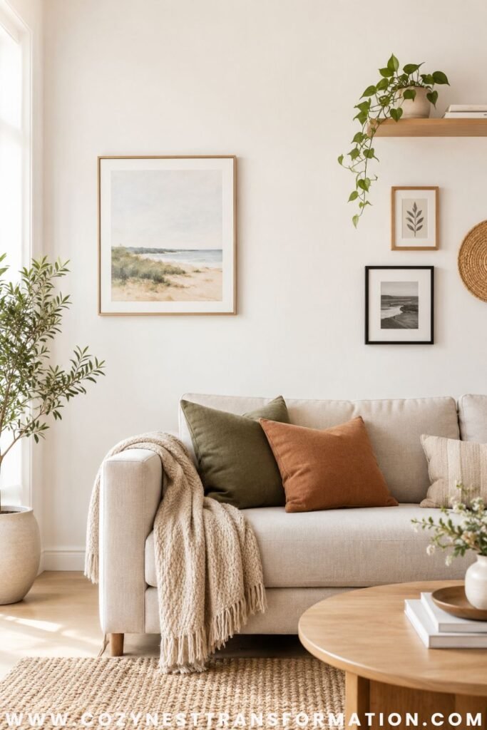 Living room wall decor ideas Cozy living room wall decor ideas (2)
