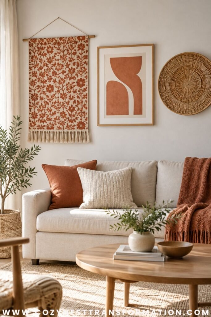 Living room wall decor ideas Cozy living room wall decor ideas
