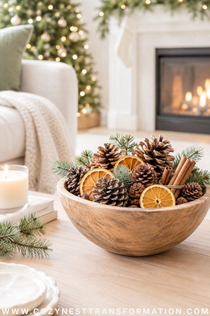 Simple christmas living room decor ideas