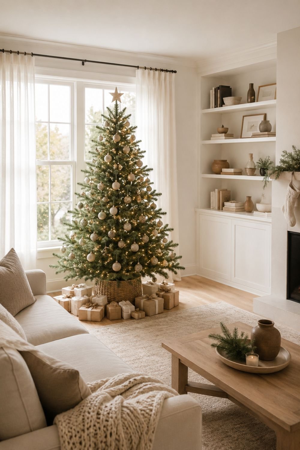 christmas small living room ideas