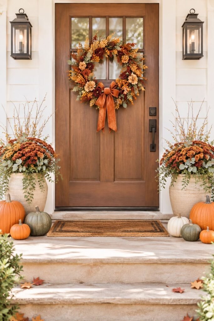 fall entryway decorating ideas