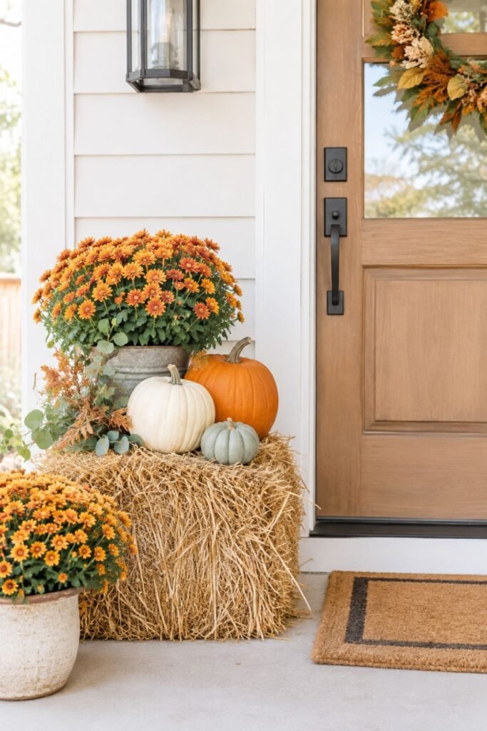 fall front door decor ideas fall front door decor ideas for small porch