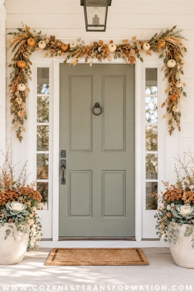 fall front door decor ideas fall front door wreath