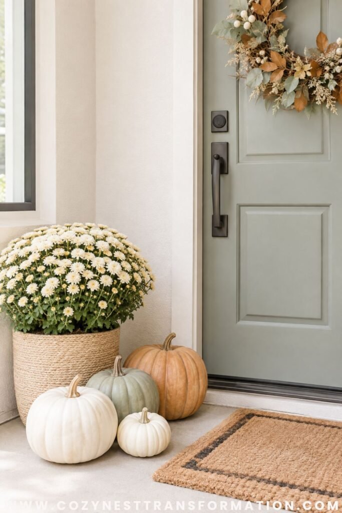fall front door decor ideas fall lantern decor ideas