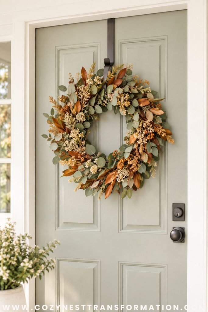fall front door decor ideas fall porch ideas with pumpkins
