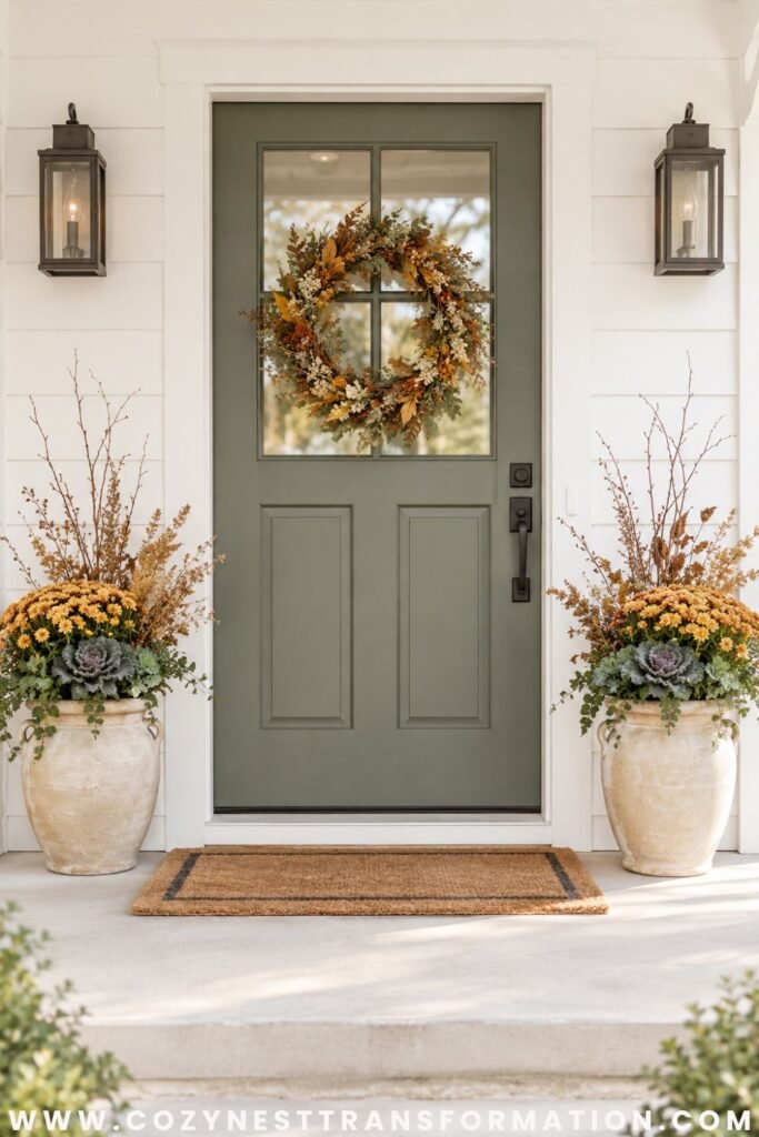 fall front door decor ideas fall wreath ideas