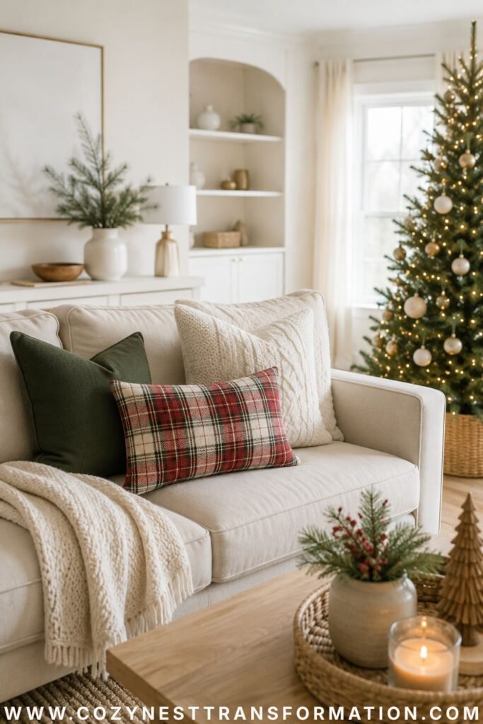 farmhouse Christmas living room