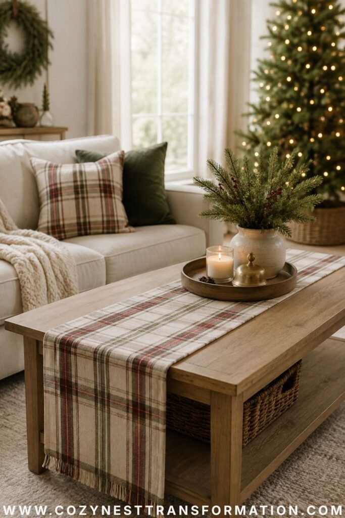 modern Christmas living room