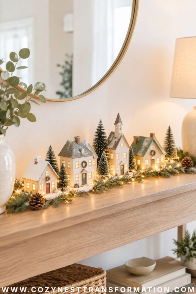 white christmas living room decor ideas