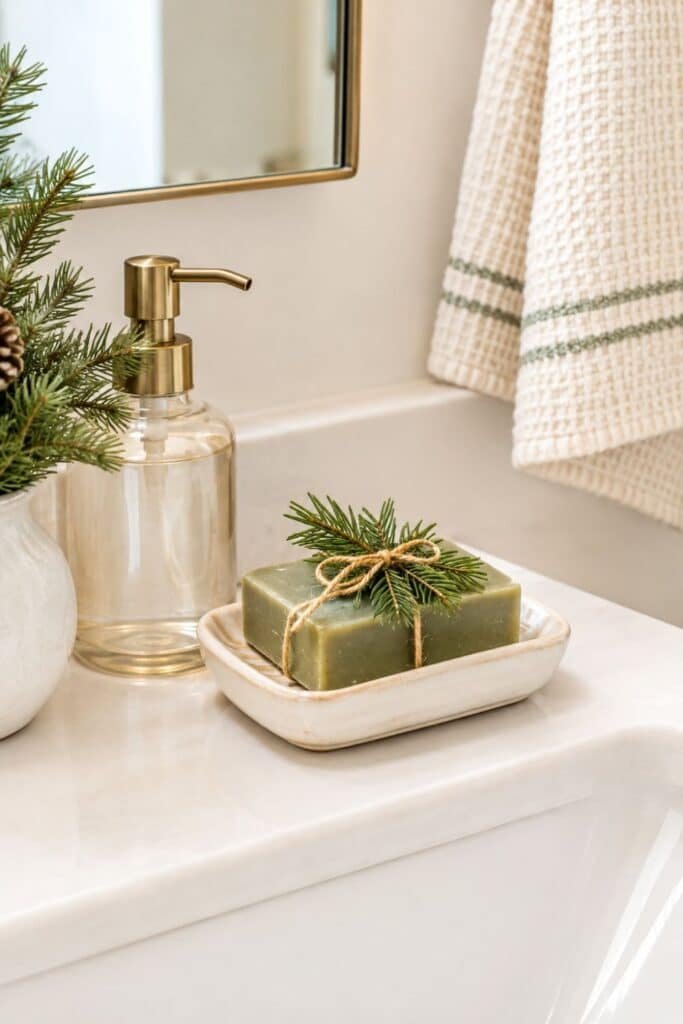 Apartment Christmas mantel alternatives
