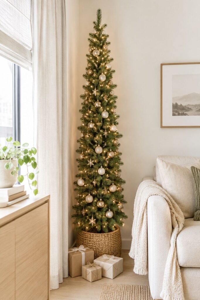 Budget-friendly apartment Christmas decor