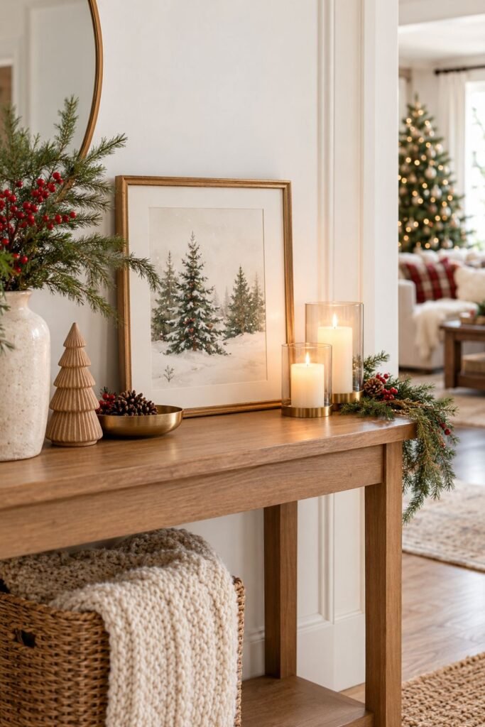 Cozy apartment Christmas decorations
