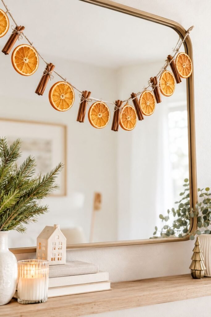 Neutral and gold Christmas decorations