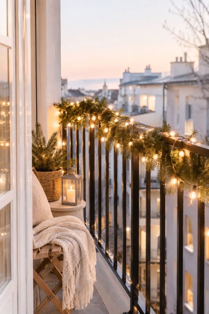 Small apartment Christmas living room ideas