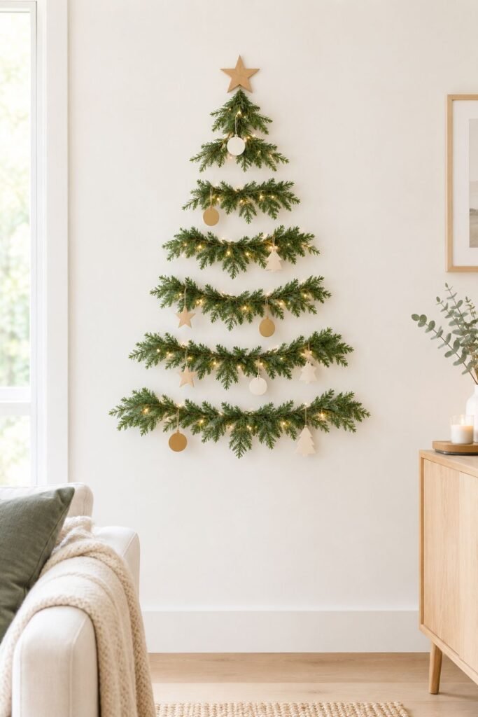 Studio apartment Christmas decor