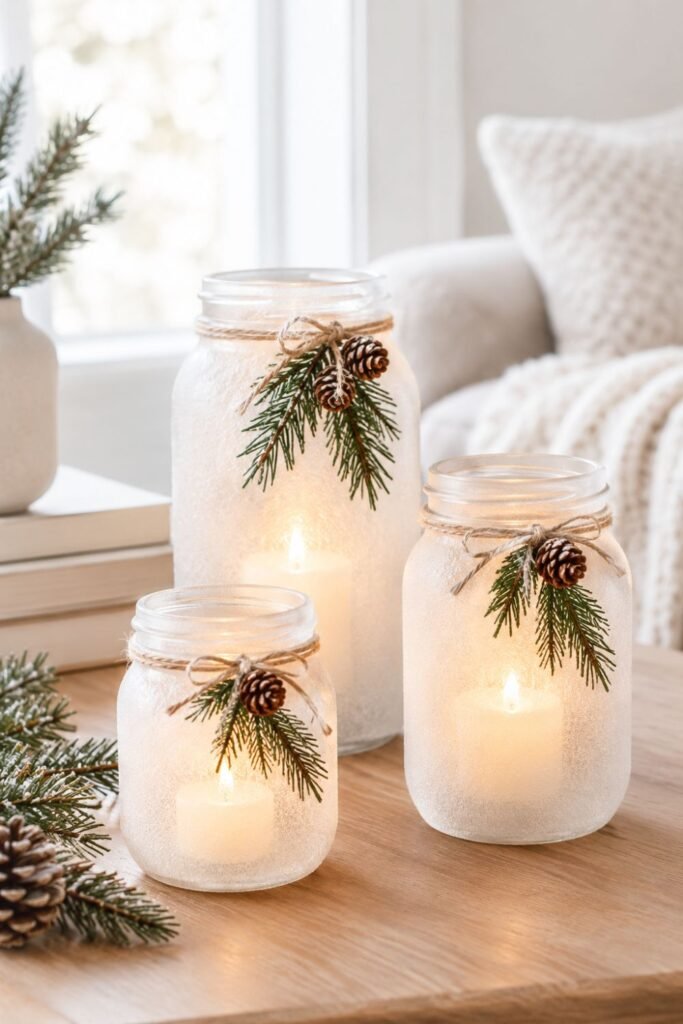 Warm and cozy Christmas apartment decor